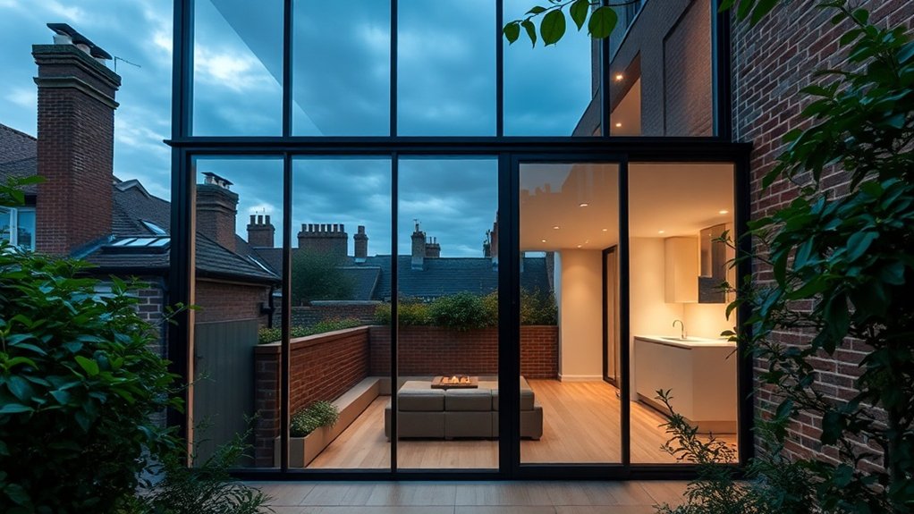 Glass Extension Walls South Lambeth