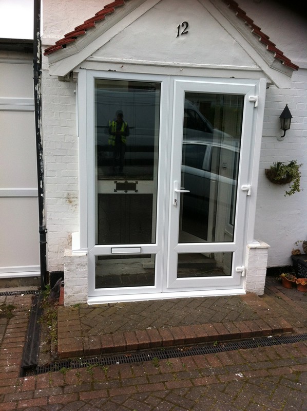 uPVC French doors fitted as front entrance in South Lambeth