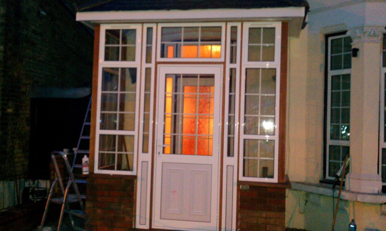 uPVC porch with Georgian bar glazing installed in South Lambeth